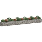 vidaXL Gabionska povišena gredica od pocinčanog željeza 610x50x50 cm | shoptok.hr