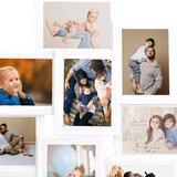 vidaXL Okvir za 10 fotografija (13 x 18 cm) bijeli MDF | shoptok.hr