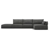 Siv kotni kavč (desni kot) Vanda - Mazzini Sofas