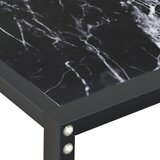  Konzolni stol boja crnog mramora 140x35x75,5 cm kaljeno staklo | Eponuda.ba
