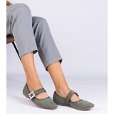 Gemre Green ballerinas adorned with a buckle with Demetra crystals | shoptok.hr