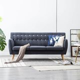 vidaXL Kavč trosed z oblogo iz blaga 172x70x82 cm temno sive barve | Shoptok.si