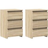  Noćni ormarići hrast 2 kom boja hrasta 40 x 35 x 62,5 cm drveni | shoptok.hr
