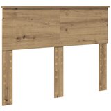 vidaXL Vzglavje z vzglavjem Umetni hrast 135 cm Konstruiran les, (5000110083) | Shoptok.si