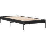  Okvir za krevet crni 100x200 cm konstruirano drvo i metal | Eponuda.com