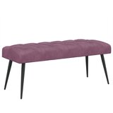  Klupa s gumbastim tkanjem Ljubičasta 110 x 40 x 46 cm Baršun | shoptok.hr