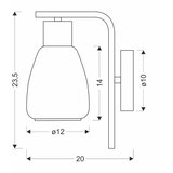  Moldo Zidna Lampa Providna 1x40W E27 ( 15065 ) | Eponuda.com