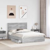  s od storage Siva Sonoma 150 x 200 cm Konstruirano drvo | shoptok.hr