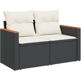 vidaXL 12-dijelni set vrtnih sofa od poliratana s jastucima crni | shoptok.hr