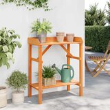  Stol za presađivanje Smeđa 75 x 40 x 90 cm Čvrsto borovo drvo | shoptok.hr