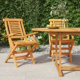 vidaXL Zložljivi vrtni stoli 2 kosa 56x63x90 cm trdna tikovina Cene