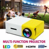 Mini LED projektor YG300 žuto beli Cene