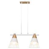Rabalux 5666 - Luster na sajli ISAAC 2xE27/60W/230V peščana/bela | Eponuda.com