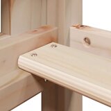 Krevet na kat s krovom 90 x 200 cm od masivne borovine | shoptok.hr