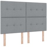  LED glava kreveta s LED trakama Svijetlo siva 160 cm tkanina | shoptok.hr