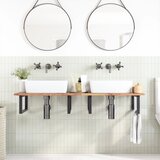  Površina za umivaonik neobrađena 140x50x2 cm od drva bagrema | shoptok.hr