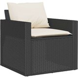vidaXL 6-dijelni set vrtnih sofa s jastucima crni od poliratana | shoptok.hr
