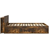  Okvir kreveta s pohranom Dimljeni hrast 140 x 190 cm | shoptok.hr