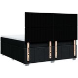 vidaXL Box spring postelja z vzmetnico črn 200x200 cm blago | Shoptok.si