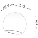  Sollux SL.1026 - Zidna svetiljka GLOBE 1xE27/60W/230V sjajna bela | Eponuda.com