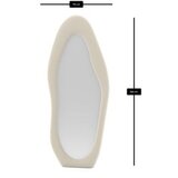Hanah home Elegantno ogledalo Nero Cream | ePonuda.com