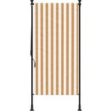  Zunanje rolo senčilo oranžno in belo 100x270 cm tkanina jeklo | Shoptok.si