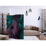 Artgeist PARAVAN 135/172/3 cm vijolična, metino zelena Slike