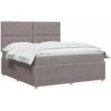  Boxspring krevet s madracem Sivosmeđa 180 x 200 cm Tkanina | shoptok.hr
