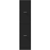 vidaXL Lekarniška omara črna 40x41x174,5 cm inženirski les | Shoptok.si