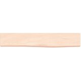  Zidna polica 60 x 10 x 2 cm od neobrađene masivne hrastovine | shoptok.hr