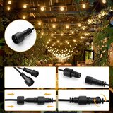 Modern Home Vrtni svjetlosni lanac girlanda 25 × LED, 15 m, 9 načina rada, vanjska rasvjeta 9 W | shoptok.hr
