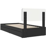  Krevet s od storage Crna 75 x 190 cm Konstruirano drvo | shoptok.hr