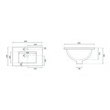 REA Bath Dafne 60 vgradni umivalnik | Shoptok.si