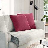  Jastučići za sofu 2 pcs Vinska crvena 50 x 50 cm | shoptok.hr