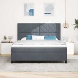  Krevet s opruga kutije Tamno siva 180 x 200 cm Baršun | shoptok.hr