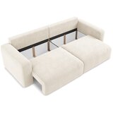Makamii Krem sklopiva/s prostorom za odlaganje sofa od šenila 252 cm Kona – | shoptok.hr