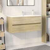 Ormarić za umivaonik boja hrasta sonome 100x38 5x45 cm drveni | shoptok.hr