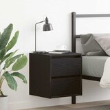 vidaXL Zidni noćni ormarić crni hrast 38x34x40 cm Cijene