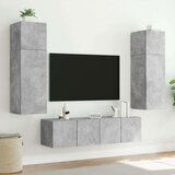 TV ormarić s LED svjetlima siva boja betona 60x35x31 cm | shoptok.hr