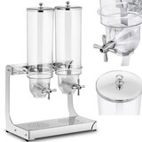 Royal Catering Dispenser dozirnik za candy riževe kosmiče, prozoren, dvojni, 7 l, (21831719) | Shoptok.si