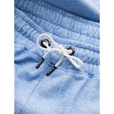 Ombre Men's LOOSE FIT melange fabric shorts - light blue | Shoptok.si