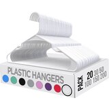 Home & Marker Obešalniki za oblačila, Plastiči obešalniki | HANGY Bela, (21839440) | Shoptok.si