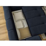 Bobochic Paris Tamno plava sklopiva/s prostorom za odlaganje kutna garnitura (s desnim kutom/u obliku slova L) Fuji – | shoptok.hr