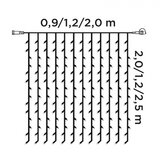 Dekortrend Novogodišnja svetleća zavesa Crystaline 143 LED hladno bela | ePonuda.com