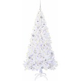  Umjetno božićno drvce s stalakom Bijelo 180 cm PVC i čelik | shoptok.hr
