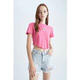 Defacto Coool Fitted Embroidered Short Sleeve T-Shirt Cene