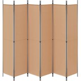  Razdjelnik prostora s 6 panela Bež 300 x 220 cm Tkanina | shoptok.hr