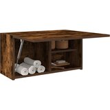 vidaXL Kopalniška stenska omarica dimljen hrast 60x25x30 cm inž. les Cene