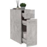 vidaXL Ormarić za lijekove siva boja betona 20x45,5x60 cm od iverice | shoptok.hr