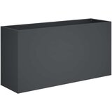  Vrtna saksija Antracit 100 x 30 x 40 cm Čelična vrata | shoptok.hr